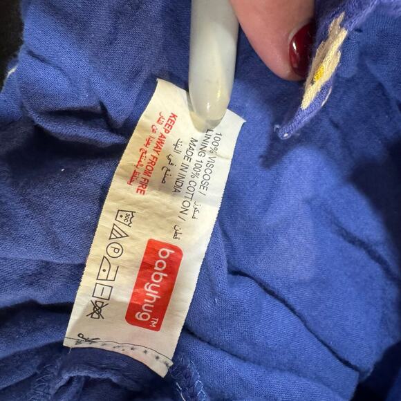 Babyhug Toddler girl 2-3 Y Blue Floral Dress - Picture 3 of 6